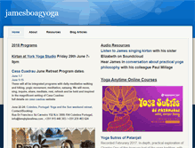 Tablet Screenshot of jamesboagyoga.com